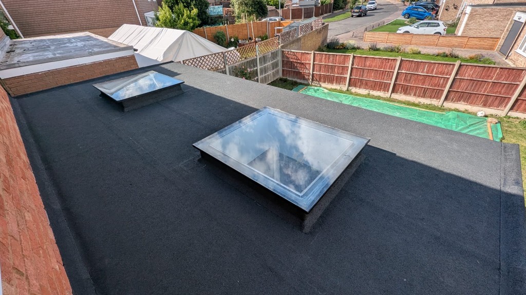 Flat roofing installation in Bedford