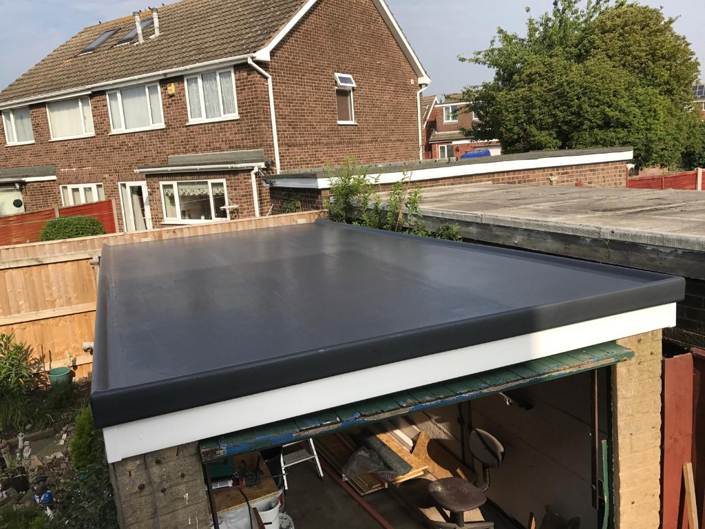 Garage and extension roof installation